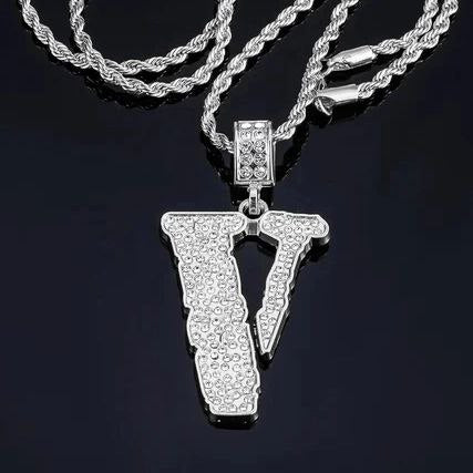 Vlone Iced Out Pendant