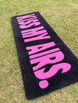 Kiss My Airs Rug (Black & Pink)