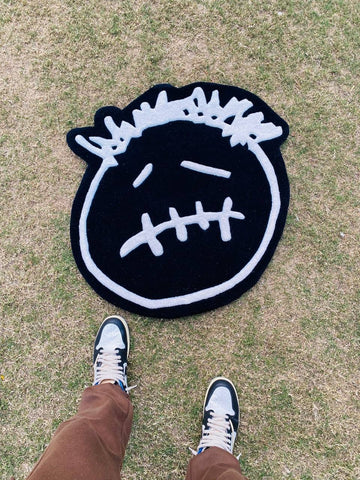 Travis Scott Logo Rug (Black & White)